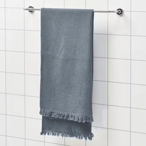 IKEA VALLASAN RĘCZNIK KĄPIELOWY GRANATOWY 70x140cm - obrazek 3