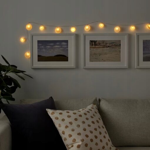 IKEA AKTERPORT GIRLANDA LED 12 LAMPEK NA BATERIE - obrazek 4