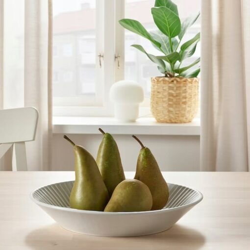 IKEA FROJDEFULL TALERZ PORCELANOWY BIAŁY 34x26 CM - obrazek 4