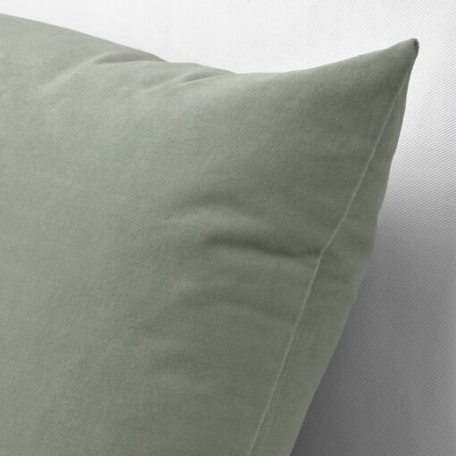 IKEA SANELA POSZEWKA PODUSZKI BLADA SZARA ZIELONA - obrazek 3
