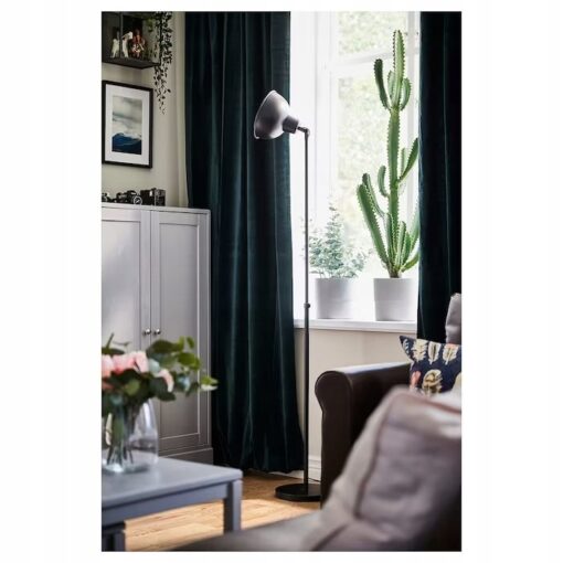IKEA SKURUP LAMPA PODŁOGOWA STOJĄCA CZARNA 187CM - obrazek 4
