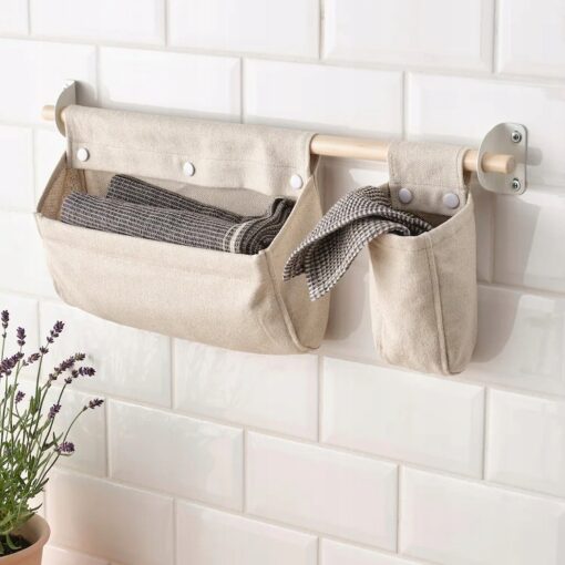 IKEA NEREBY POJEMNIK NATURALNY 8.5x8.5x23 cm - obrazek 2