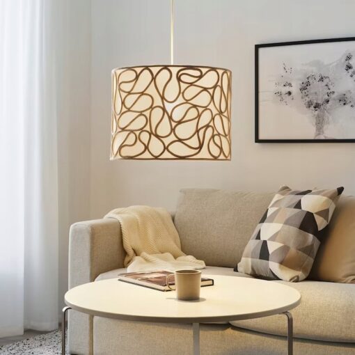 IKEA VINGMAST KLOSZ LAMPY BEŻOWY/SZNURKI 42 CM - obrazek 4