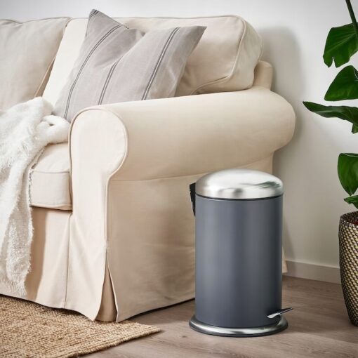 IKEA MJOSA KOSZ NA ODPADY CIEMNY SZARY 12 L - obrazek 5