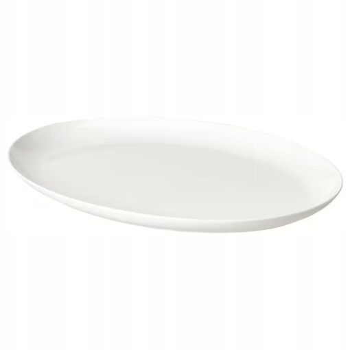IKEA FROJDEFULL TALERZ PORCELANOWY BIAŁY 34x26 CM