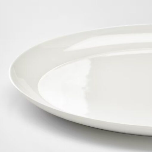 IKEA FROJDEFULL TALERZ PORCELANOWY BIAŁY 34x26 CM - obrazek 6