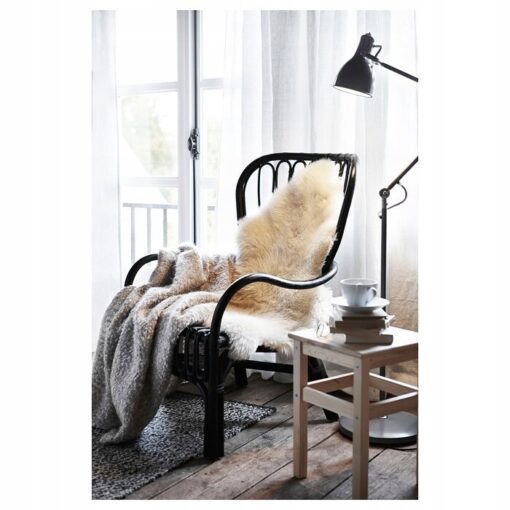 IKEA ULLERSLEV DYWAN DYWANIK SKÓRA OWCZA 85 CM - obrazek 5