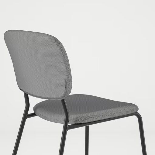 IKEA KARLJAN KRZESŁO DO JADALNI CIEMNOSZARY - obrazek 3