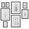IKEA KONPPANG RAMKA Z OBRAZEM RAMKI ZESTAW 8SZT