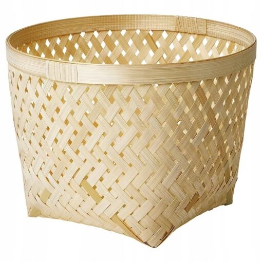 IKEA SALUDING KOSZ BAMBUSOWY RĘCZNIE WYK. 30CM