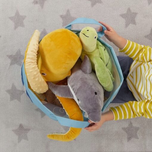 IKEA BLAVINGAD TORBA ZE WZOREM ZWIERZĄT OCEANU - obrazek 3
