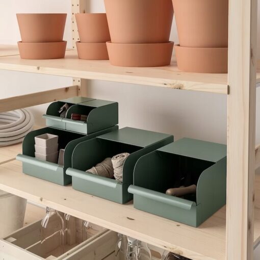 IKEA REJSA PUDEŁKO SZARE/ZIELONE 17.5x25x12.5 CM - obrazek 5