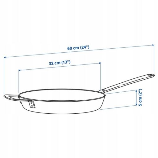 IKEA HEMKOMST PATELNIA ZE STALI NIERDZEWNEJ 32 CM - obrazek 5