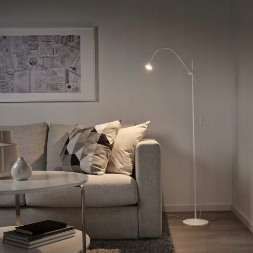 IKEA NAVLINGE LAMPA PODŁOGOWA / DO CZYTANIA BIAŁA - obrazek 4