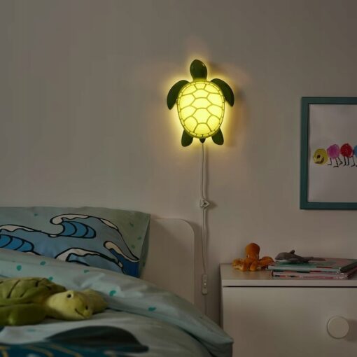 IKEA BLAVINGAD LAMPA ŚCIENNA LED ŻÓŁW ZIELONY - obrazek 2