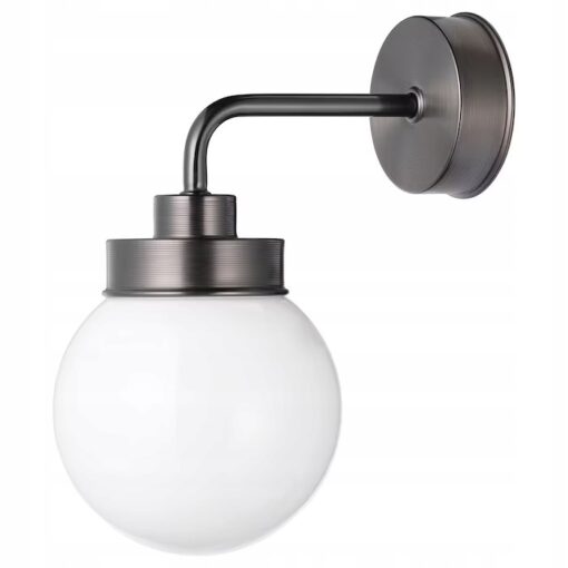IKEA FRIHULT LAMPA ŚCIENNA CZARNA 14CM
