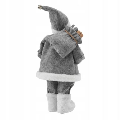ŚWIĘTY MIKOŁAJ SZARY - FIGURKA DEKORACYJNA 46 CM - obrazek 2