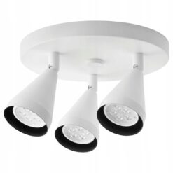IKEA NAVLINGE LAMPA SUFITOWA 3 REFLEKTORY BIAŁY