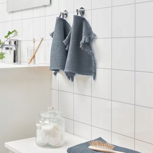 IKEA VALLASAN RĘCZNIK DO RĄK / TWARZY GRANATOWY - obrazek 3