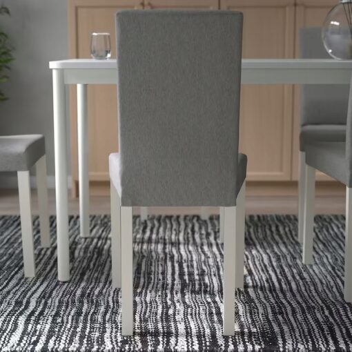 IKEA KATTIL KRZESŁO DO JADALNI BIAŁY/ JASNO SZARY - obrazek 2