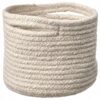 IKEA TJABBIG KOSZ NATURALNY BAWEŁNIANY 15x13 CM