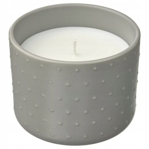 IKEA GLASBJORK ŚWIECA ZAPACH DREWNO CEDR. WANILIA