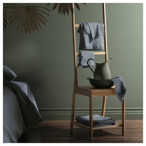 IKEA VALLASAN RĘCZNIK KĄPIELOWY GRANATOWY 70x140cm - obrazek 5