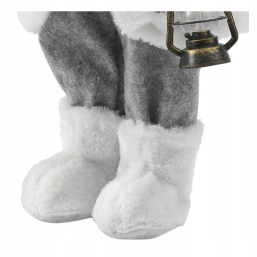 ŚWIĘTY MIKOŁAJ SZARY - FIGURKA DEKORACYJNA 46 CM - obrazek 6