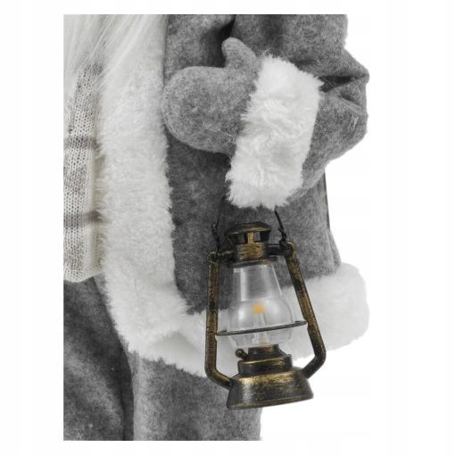 ŚWIĘTY MIKOŁAJ SZARY - FIGURKA DEKORACYJNA 46 CM - obrazek 5