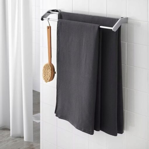 IKEA SALVIKEN RĘCZNIK KĄPIELOWY ANTRACYT 100X150CM - obrazek 2