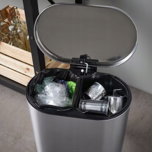 IKEA STABBEN KOSZ PEDAŁOWY NA ODPADY STAL 20 L - obrazek 5