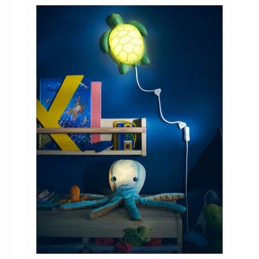 IKEA BLAVINGAD LAMPA ŚCIENNA LED ŻÓŁW ZIELONY - obrazek 5