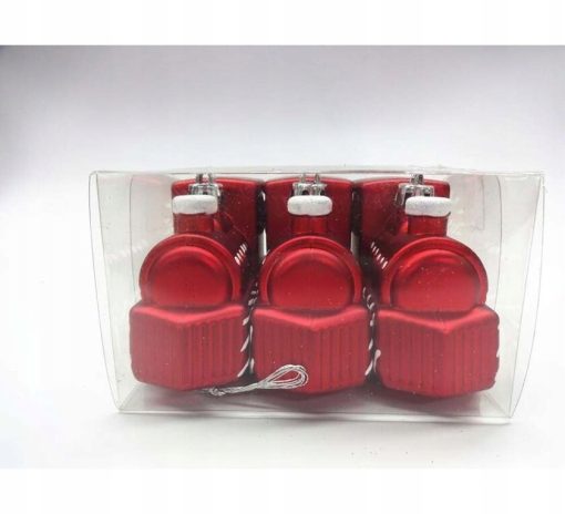 BOMBKI DEKORACYJNE LOKOMOTYWA 9.5 CM ZESTAW 3 SZT. - obrazek 2