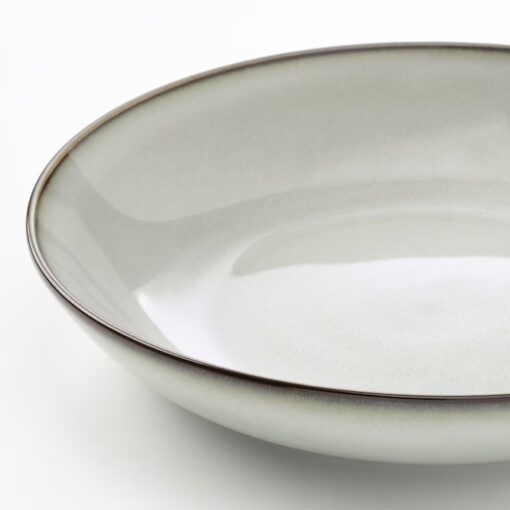 IKEA GLADELIG TALERZ GŁĘBOKI SZARY 21 CM 4 SZT. - obrazek 2