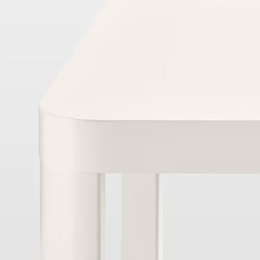 IKEA TINGBY STOLIK NA KÓŁKACH BIAŁY 50X50CM - obrazek 3