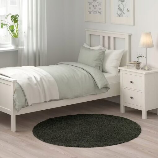 IKEA VINDEBAK DYWANIK CIEMNY ZIELONY 130CM - obrazek 2