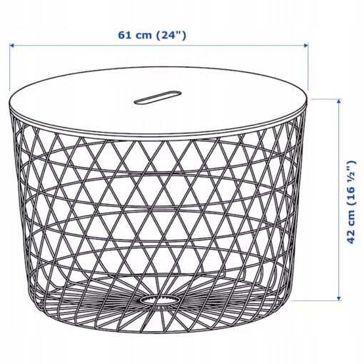 IKEA KVISTBRO STOLIK Z MIEJSCEM DO PRZECHOWYWANIA - obrazek 6