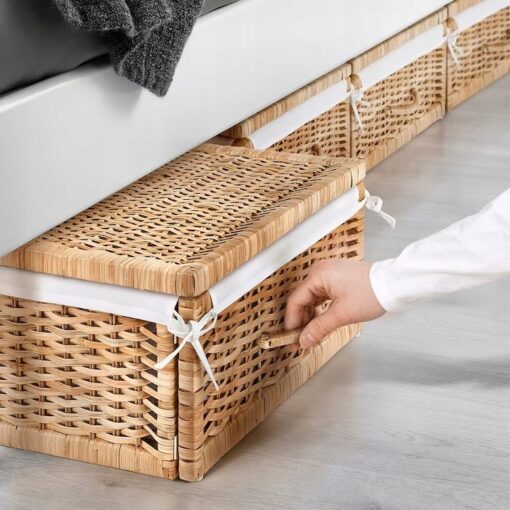 IKEA TOLKNING KOSZ NA UBRANIA I BUTY RATTANOWY - obrazek 3