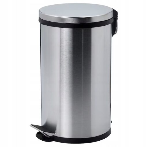 IKEA SNORPA KOSZ NA ODPADY STAL NIERDZ. 12 L