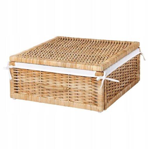 IKEA TOLKNING KOSZ NA UBRANIA I BUTY RATTANOWY