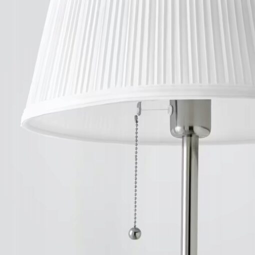 IKEA ARSTID LAMPA PODŁOGOWA STOJĄCA NIKIEL 155CM - obrazek 2