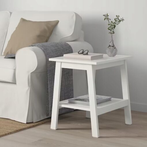IKEA LUNNARP STOLIK BIAŁY 55X45CM - obrazek 2