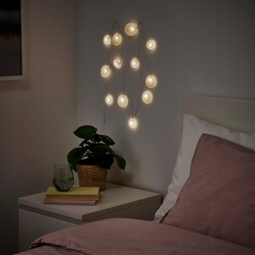 IKEA AKTERPORT GIRLANDA LED 12 LAMPEK NA BATERIE - obrazek 2