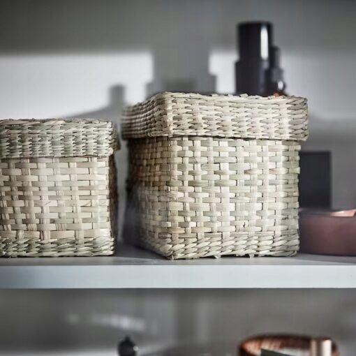 IKEA LURPASSA PUDEŁKO Z PRZYKRYWKĄ TRAWA MORSKA - obrazek 5