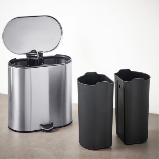 IKEA STABBEN KOSZ PEDAŁOWY NA ODPADY STAL 20 L - obrazek 4