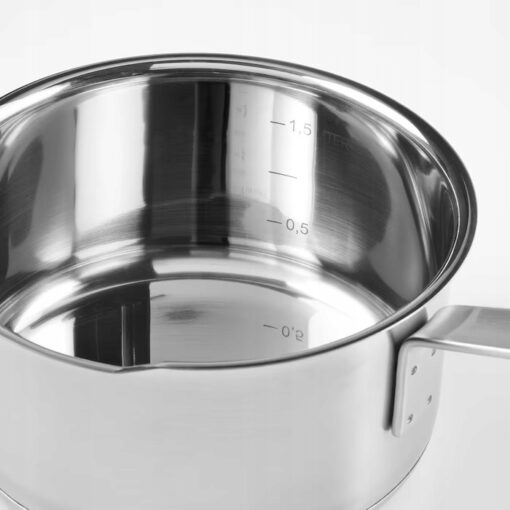 IKEA HEMKOMST RONDEL Z POKRYWKĄ GARNEK STAL 2L - obrazek 5