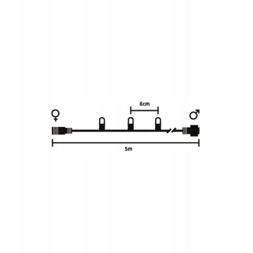 GIRLANDA ŚWIETLNA CONNECTABLE SYSTEM 500 CM 80xLED - obrazek 5