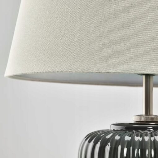 IKEA SNOBYAR LAMPA STOŁOWA SZARY/TURKUS 52CM - obrazek 2