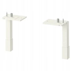 IKEA ENHET NOGA DO SZAFKI 12.5cm BIAŁY 2 SZTUKI