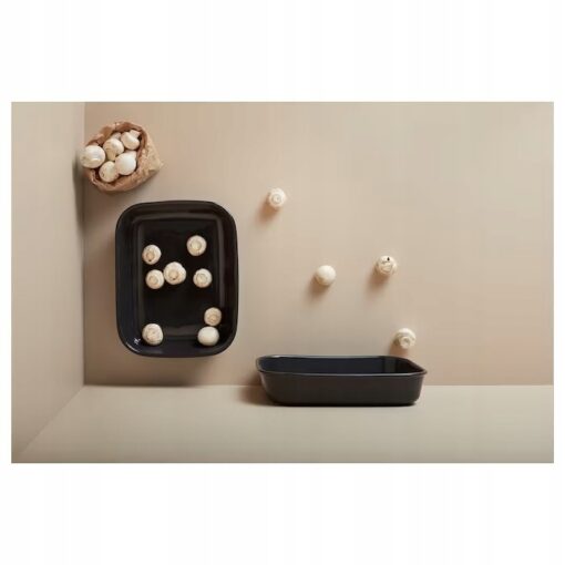 IKEA VARDAGEN NACZYNIE ŻAROODPORONE SZARY 33x26 CM - obrazek 4